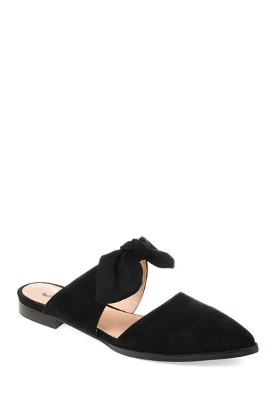 Journee Collection Telulah Womens Pointed Slip-on Shoe In Black