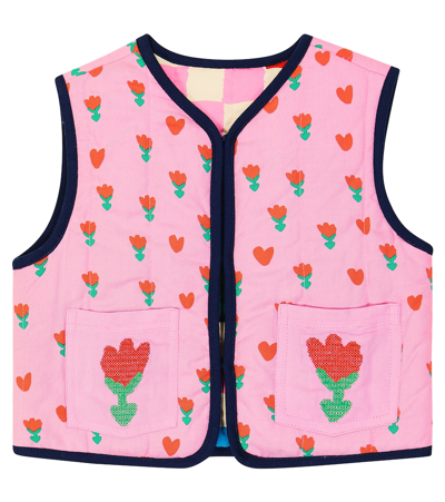 Stella Mccartney Kids' Printed Reversible Vest In Multicoloured