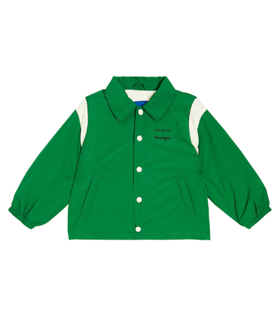 Mini Rodini Kids' X Wrangler Printed Jacket In Green