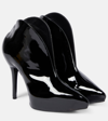 ALAÏA ALAÏA BOOTIES SLICK PATENT LEATHER ANKLE BOOTS