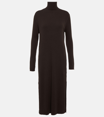 Jardin Des Orangers Turtleneck Cashmere Jumper Dress In Neutrals