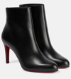 CHRISTIAN LOUBOUTIN PUMPPIE BOOTY LEATHER ANKLE BOOTS