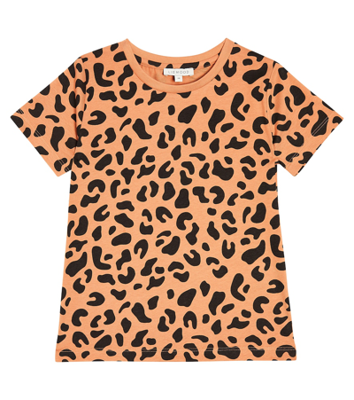 Liewood Kids' Apia Leopard-print Cotton Jersey T-shirt In Pink