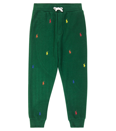 Polo Ralph Lauren Kids' Cotton-blend Jersey Sweatpants In Green
