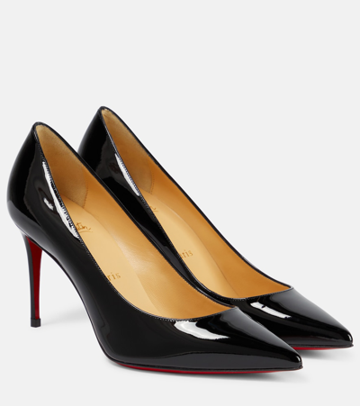 Christian Louboutin Women's Kate 85 Patent Leather Pumps In Black
