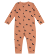 Liewood Baby Birk Printed Cotton-blend Onesie In Black