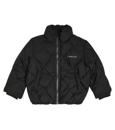 Liewood Kids' Benson Quilted Down Jacket In Black
