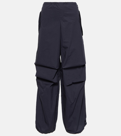 Ag Cotton Cargo Trousers In Blue