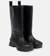 Stella Mccartney Alter Mat Boots With Embossed Logo In Black