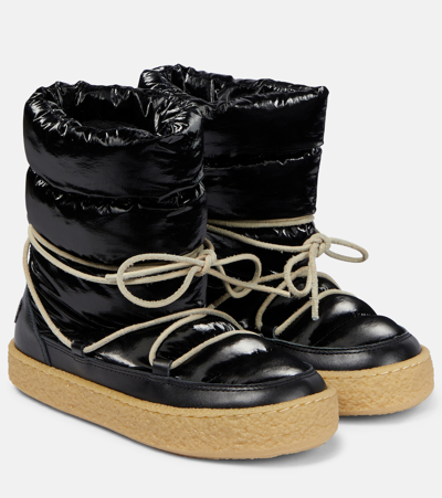 Isabel Marant Zimlee Padded Snow Boots In Black
