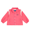 Shop Mini Rodini X Wrangler Printed Jacket In Pink