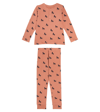 Liewood Wilhelm Printed Cotton-blend Pajama Set In Brown