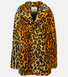 Vivienne Westwood Wittgenstein Leopard-print Faux-fur Coat In Brown