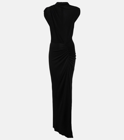 Diane Von Furstenberg Apollo Jersey Maxi Dress In Black