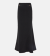 ALESSANDRA RICH CHECKED TWEED MAXI SKIRT