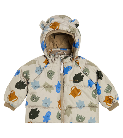 Liewood Baby Polle Printed Down Jacket In Multicoloured