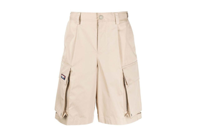 Pre-owned Burberry Technical Cotton Shorts Soft Fawn