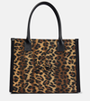 Christian Louboutin Nastroloubi Large Leopard Canvas Tote Bag In Neutrals
