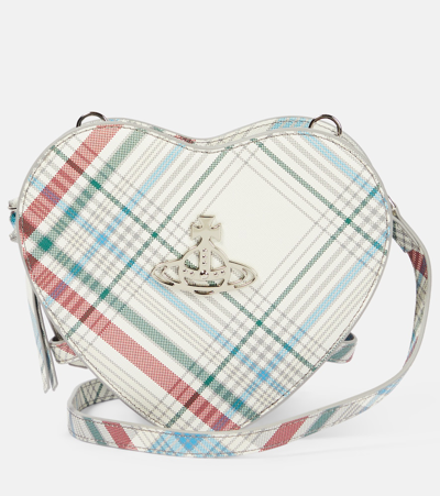 Vivienne Westwood Louise Small Tartan Faux Leather Crossbody Bag In Multicoloured