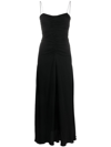FORTE FORTE RUCHED FLARED MAXI DRESS
