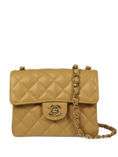 Pre-owned Chanel 2003 Classic Flap Ice Cream Print Shoulder Bag In