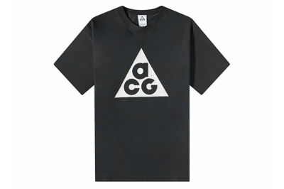 Pre-owned Nike Acg Logo T-shirt Black