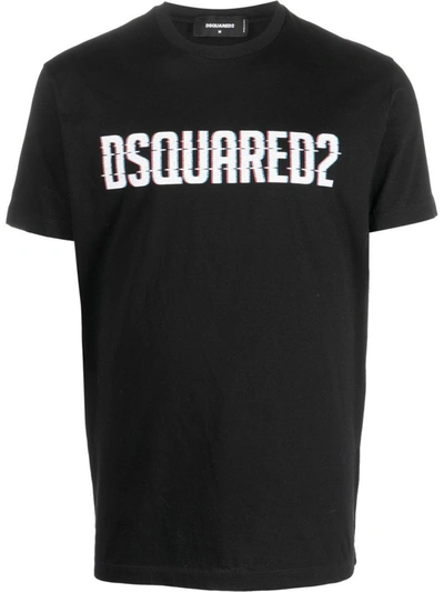 Dsquared2 Logo-print Cotton T-shirt In Black