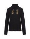 Etro Floral Foliage Embroidered Shirt In Black