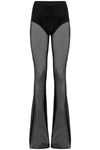 Giuseppe Di Morabito Mesh Flare Pants In Black
