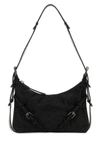 Givenchy Mini Voyou Crystal-embellished Shoulder Bag In Black