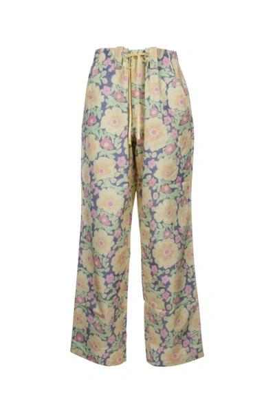 Jacquemus Floral Print Drawstring Pants In 2ag