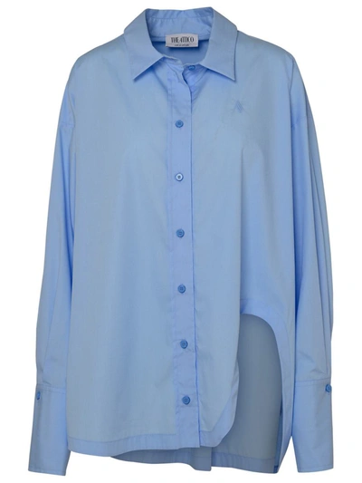 Attico Diana Long-sleeve Shirt In Blue