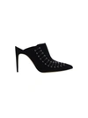 Manolo Blahnik Dobre 105mm Suede Mules In Blck