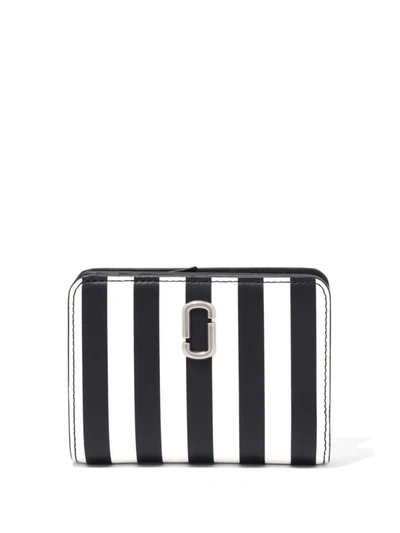 Marc Jacobs The Stripe Compact Wallet In Multi-colored