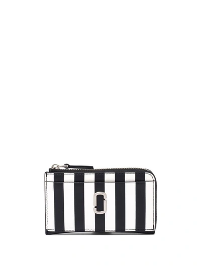 Marc Jacobs The Stripe Zipped Wallet In Multi-colored