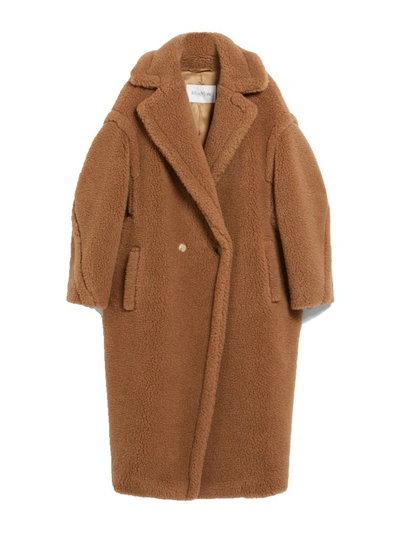 Max Mara Women Teddy Bear Icon Coat In Camel
