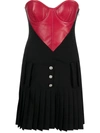 Moschino Jeans Heart Garbadine Minidress In Black