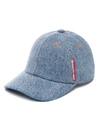 Moschino Jeans Logo-tag Denim Cap In 1282