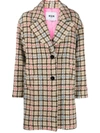 Msgm Houndstooth In Beige