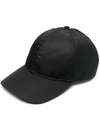 Prada Re-nylon Baseball Cap In Nero