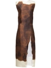 Prada Satin Printed Maxi Dress In Crystal-embellished