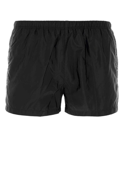 Prada Man Black Re-nylon Swimming Shorts