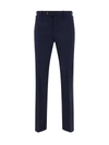 Pt Torino Stretch Cotton Satin Trousers In 0345