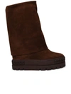 CASADEI REINDEER BOOTS IN BROWN SUEDE LEATHER