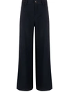 Rodebjer Petiso Flared Pants In Blue