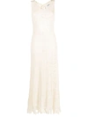 Rodebjer Crochet Knitted Dress In Nude &amp; Neutrals