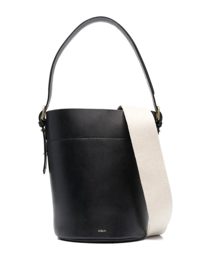 Soeur Leather Bucket Bag In Black