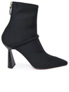 MALONE SOULIERS MALONE SOULIERS OLIANA ANKLE BOOTS IN BLACK STRETCH FABRIC