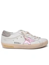 Golden Goose Superstar Sneakers In White Leather In White