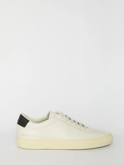 Common Projects White & Black Tennis 77 Sneakers In Neutrals